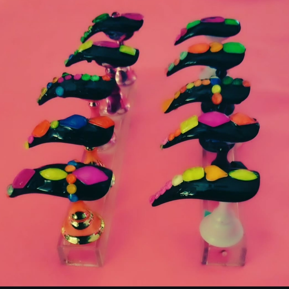 Colorful Nail Art Display Set